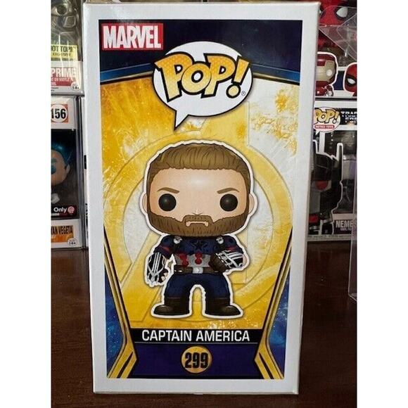 Funko Pop! Captain America #299 Japan Asia Exclusive Hot Toys, Toy Sapiens RARE! - Picture 4 of 8